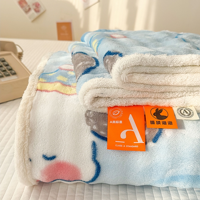 91家纺网 家纺一手货源 找家纺 丝芙妮家居（原乐视家纺） 2025新款A类牛奶泡泡绒印花单品床单 狗狗乐园