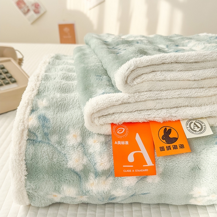 91家纺网 家纺一手货源 找家纺 丝芙妮家居（原乐视家纺） 2025新款A类牛奶泡泡绒印花单品床单 漫花香