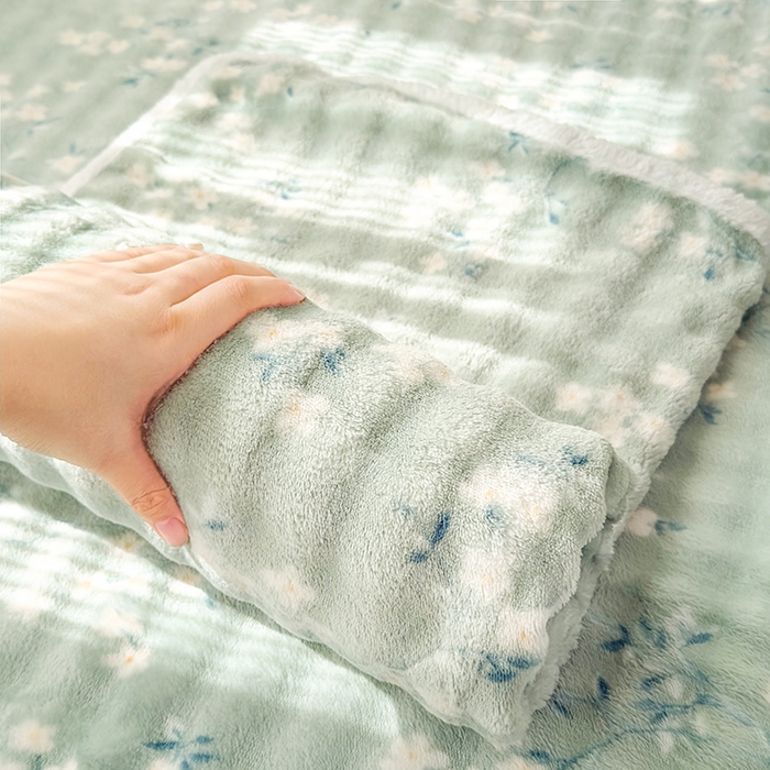 91家纺网 家纺一手货源 找家纺 丝芙妮家居（原乐视家纺） 2025新款A类牛奶泡泡绒印花单品床单 漫花香