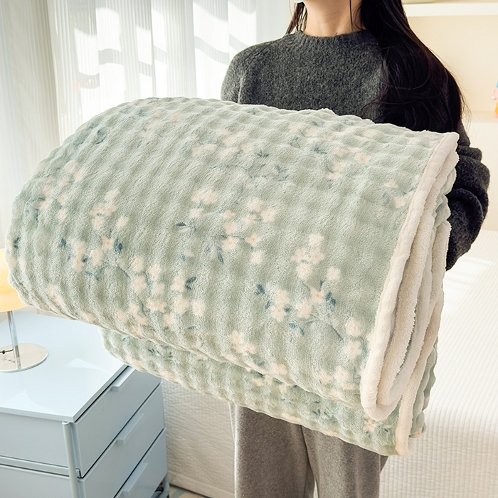 91家纺网 家纺一手货源 找家纺 丝芙妮家居（原乐视家纺） 2025新款A类牛奶泡泡绒印花单品床单 漫花香