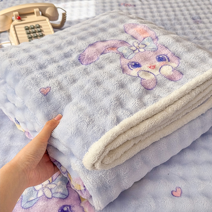 91家纺网 家纺一手货源 找家纺 丝芙妮家居（原乐视家纺） 2025新款A类牛奶泡泡绒印花单品床单 甜蜜黛露