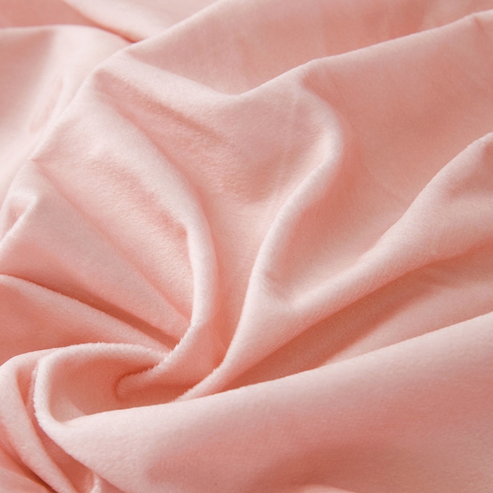 91家纺网 家纺一手货源 找家纺 爵仕家纺 2025新款跨境轻奢外贸加绒秋冬保暖宝宝绒水晶绒抗静电不掉毛四件套床单被套 粉香