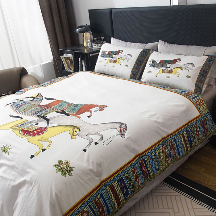 91家纺网 家纺一手货源 找家纺 爵仕家纺 2025新款跨境轻奢外贸加绒秋冬保暖宝宝绒水晶绒抗静电不掉毛四件套床单被套 群马白