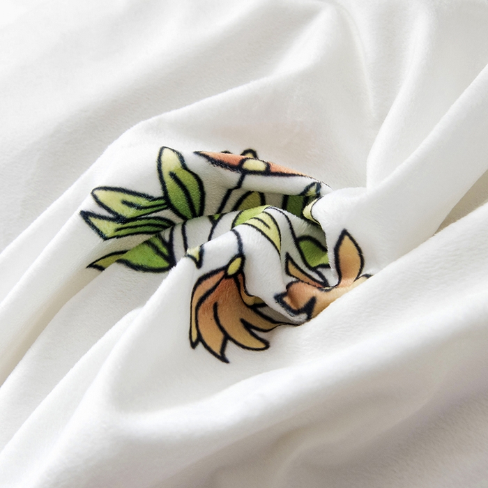 91家纺网 家纺一手货源 找家纺 爵仕家纺 2025新款跨境轻奢外贸加绒秋冬保暖宝宝绒水晶绒抗静电不掉毛四件套床单被套 群马白