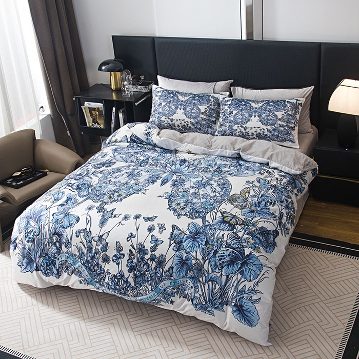 91家纺网 家纺一手货源 找家纺 爵仕家纺 2025新款跨境轻奢外贸加绒秋冬保暖宝宝绒水晶绒抗静电不掉毛四件套床单被套 钻石蝴蝶