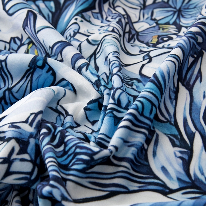 91家纺网 家纺一手货源 找家纺 爵仕家纺 2025新款跨境轻奢外贸加绒秋冬保暖宝宝绒水晶绒抗静电不掉毛四件套床单被套 钻石蝴蝶