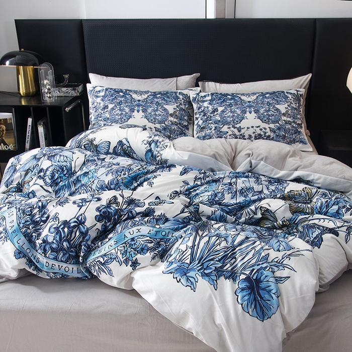 91家纺网 家纺一手货源 找家纺 爵仕家纺 2025新款跨境轻奢外贸加绒秋冬保暖宝宝绒水晶绒抗静电不掉毛四件套床单被套 钻石蝴蝶