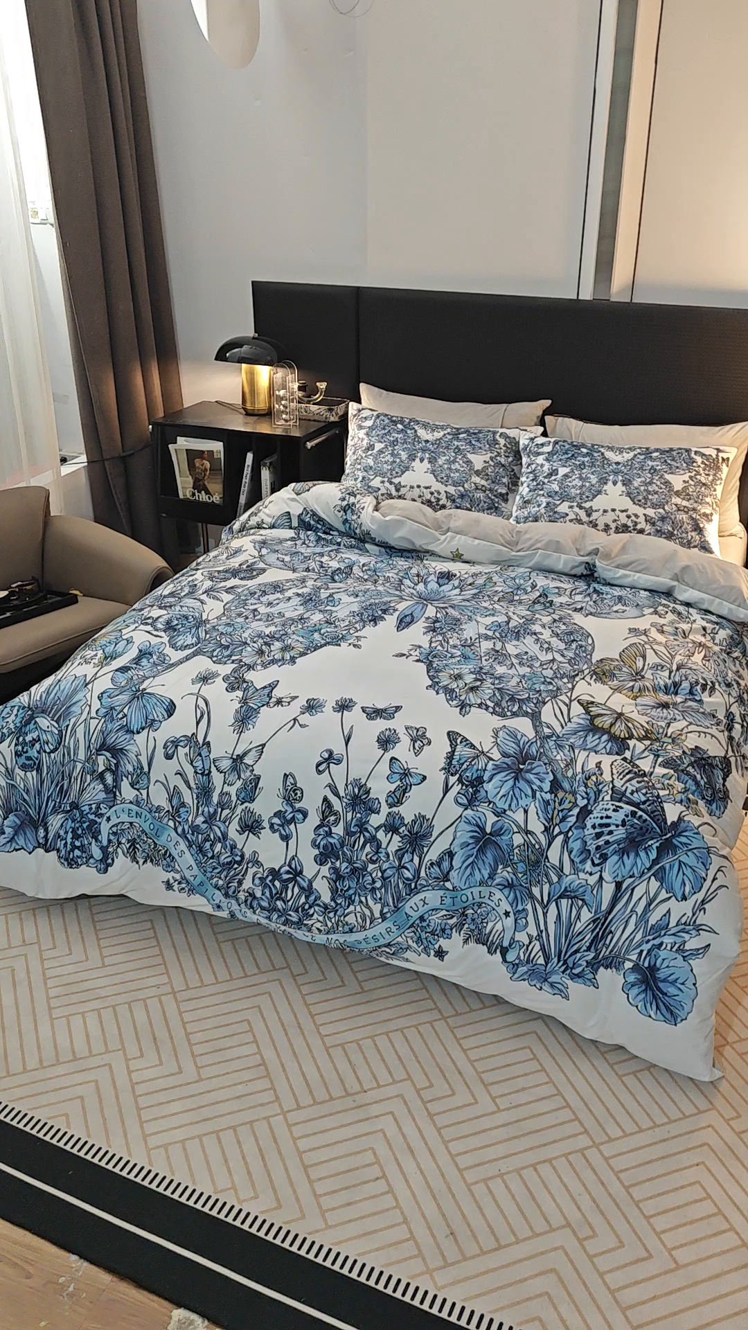 91家纺网 家纺一手货源 找家纺 爵仕家纺 2025新款跨境轻奢外贸加绒秋冬保暖宝宝绒水晶绒抗静电不掉毛四件套床单被套 钻石蝴蝶