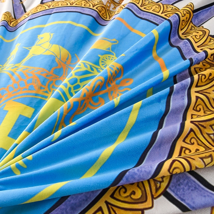 91家纺网 家纺一手货源 找家纺 爵仕家纺 2025新款跨境轻奢外贸加绒秋冬保暖宝宝绒水晶绒抗静电不掉毛四件套床单被套 H