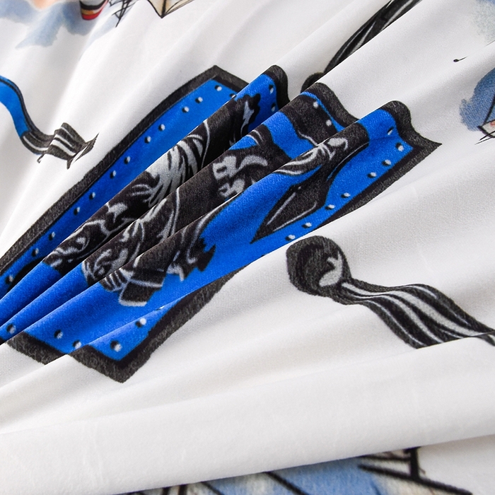 91家纺网 家纺一手货源 找家纺 爵仕家纺 2025新款跨境轻奢外贸加绒秋冬保暖宝宝绒水晶绒抗静电不掉毛四件套床单被套 帆船