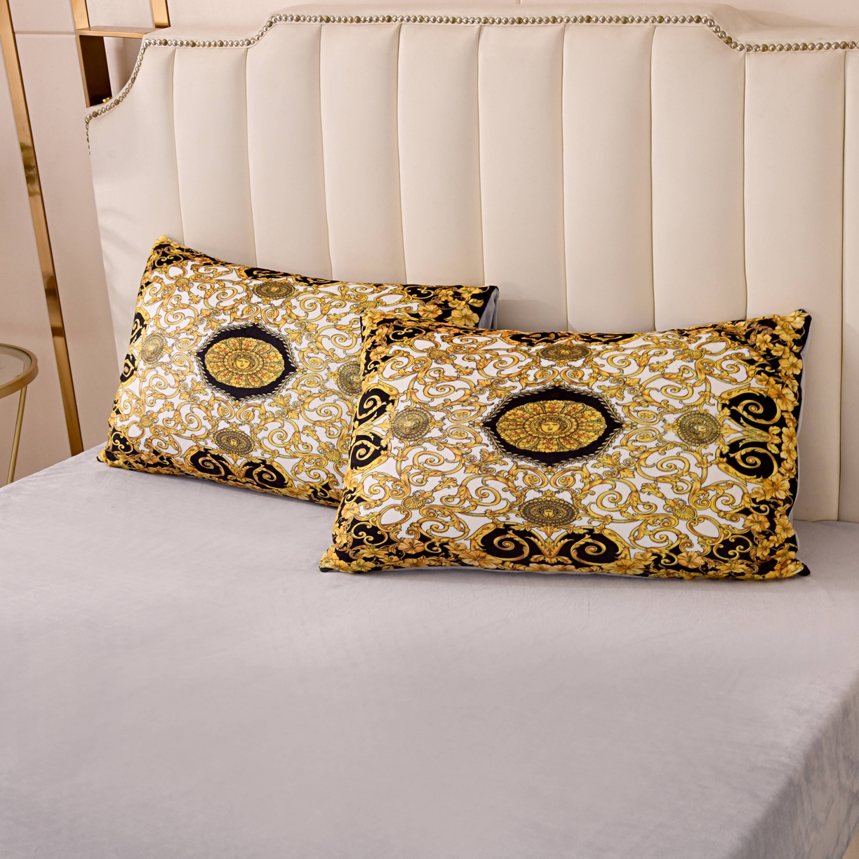 91家纺网 家纺一手货源 找家纺 爵仕家纺 2025新款跨境轻奢外贸加绒秋冬保暖宝宝绒水晶绒抗静电不掉毛四件套床单被套 盛典