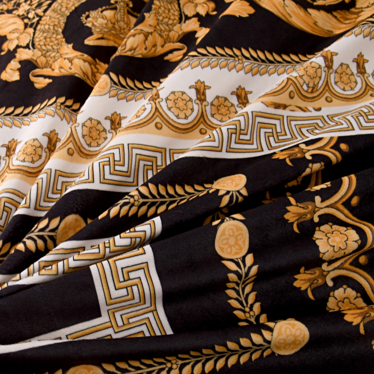 91家纺网 家纺一手货源 找家纺 爵仕家纺 2025新款跨境轻奢外贸加绒秋冬保暖宝宝绒水晶绒抗静电不掉毛四件套床单被套 香水