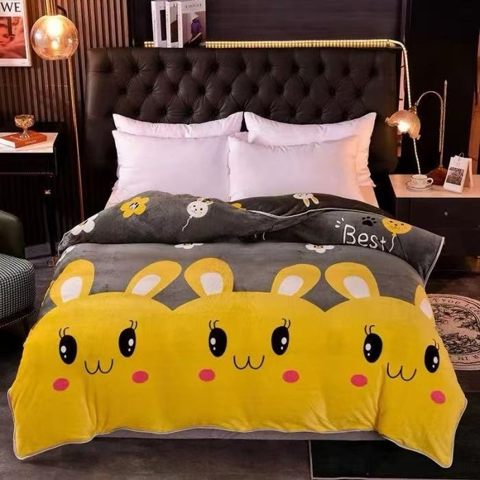 91家纺网 家纺一手货源 找家纺 （总）硕喜 2025新款加厚牛奶绒法莱绒金貂绒单被套