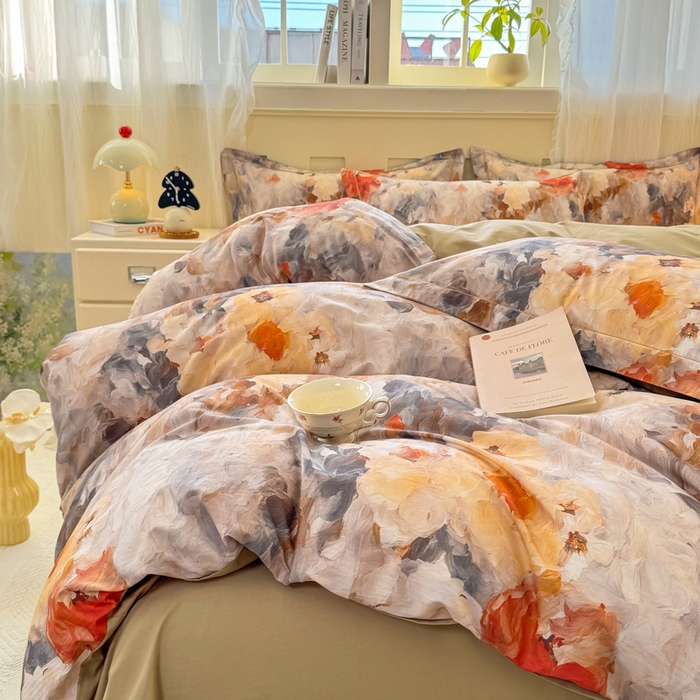 91家纺网 家纺一手货源 找家纺 （总）红日子纺织品 2025新款全棉纯棉数码印花四件套