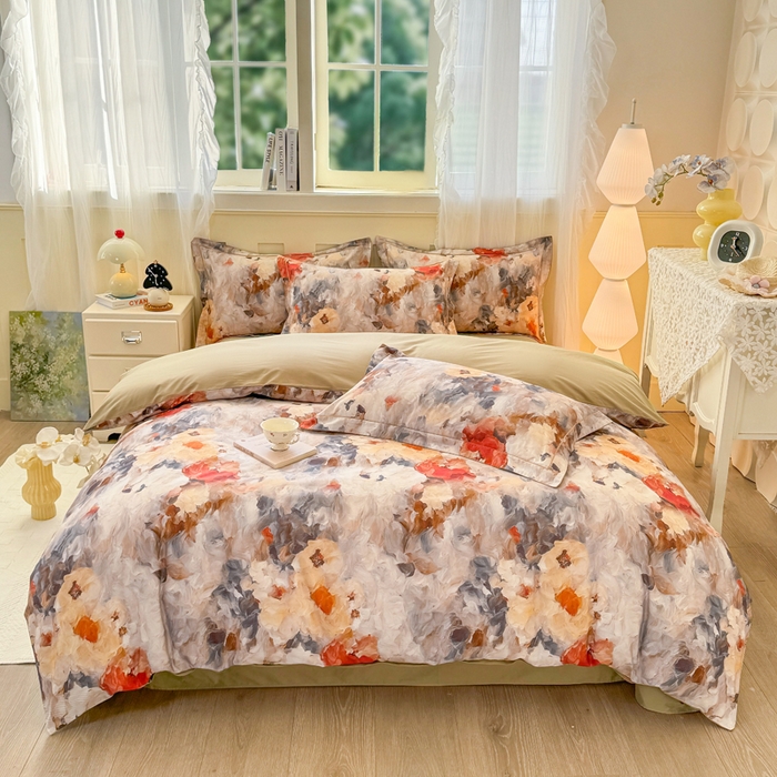 91家纺网 家纺一手货源 找家纺 （总）红日子纺织品 2025新款全棉纯棉数码印花四件套