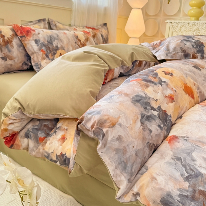 91家纺网 家纺一手货源 找家纺 （总）红日子纺织品 2025新款全棉纯棉数码印花四件套