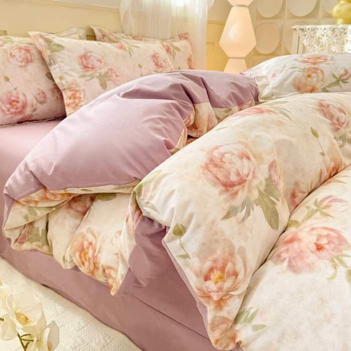 91家纺网 家纺一手货源 找家纺 （总）红日子纺织品 2025新款全棉纯棉数码印花四件套