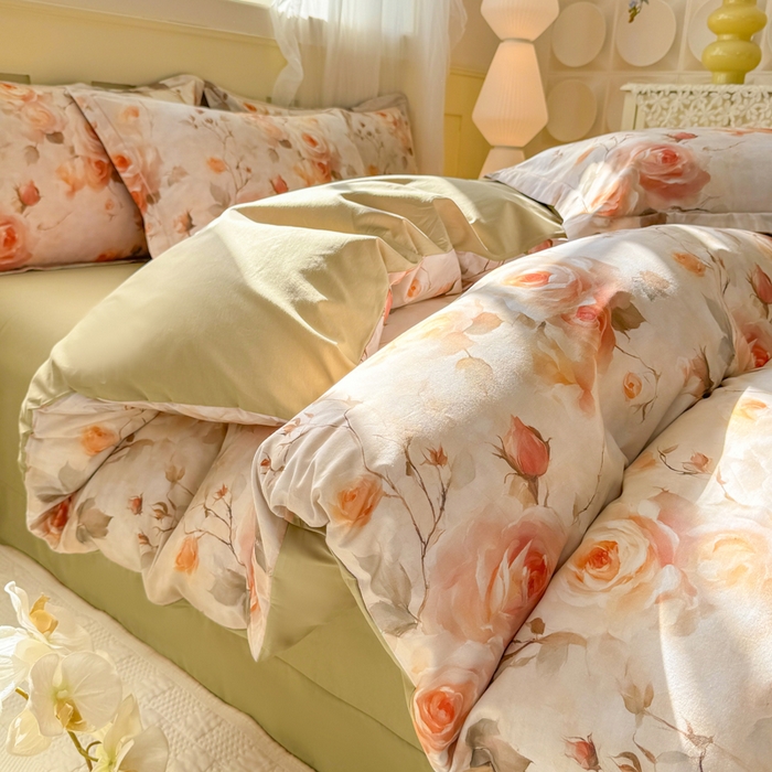 91家纺网 家纺一手货源 找家纺 （总）红日子纺织品 2025新款全棉纯棉数码印花四件套