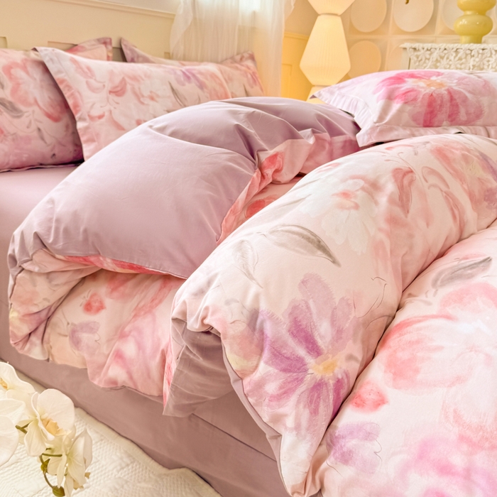 91家纺网 家纺一手货源 找家纺 （总）红日子纺织品 2025新款全棉纯棉数码印花四件套