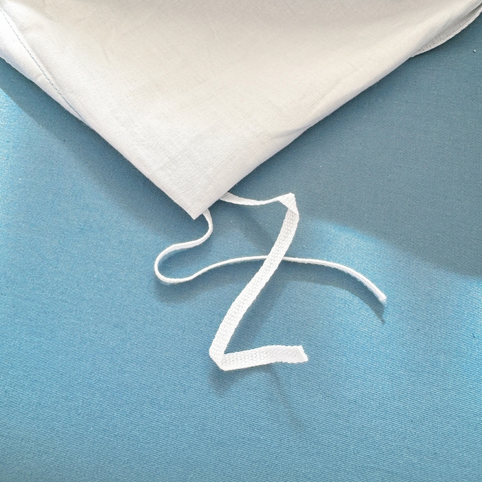 91家纺网 家纺一手货源 找家纺 红日子纺织品 2025新款全棉纯棉数码印花四件套 淡雅清风-蓝