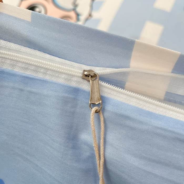 91家纺网 家纺一手货源 找家纺 金鑫汇家纺 2025新款喜羊羊与灰太狼全棉四件套 字母喜羊羊