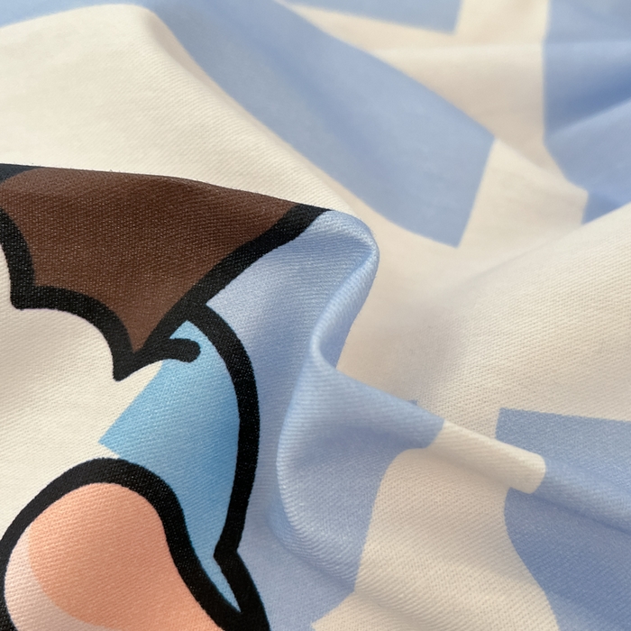 91家纺网 家纺一手货源 找家纺 金鑫汇家纺 2025新款喜羊羊与灰太狼全棉四件套 字母喜羊羊