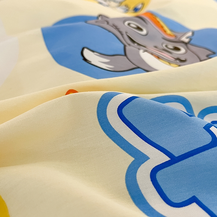 91家纺网 家纺一手货源 找家纺 金鑫汇家纺 2025新款喜羊羊与灰太狼全棉四件套 狼羊童话梦