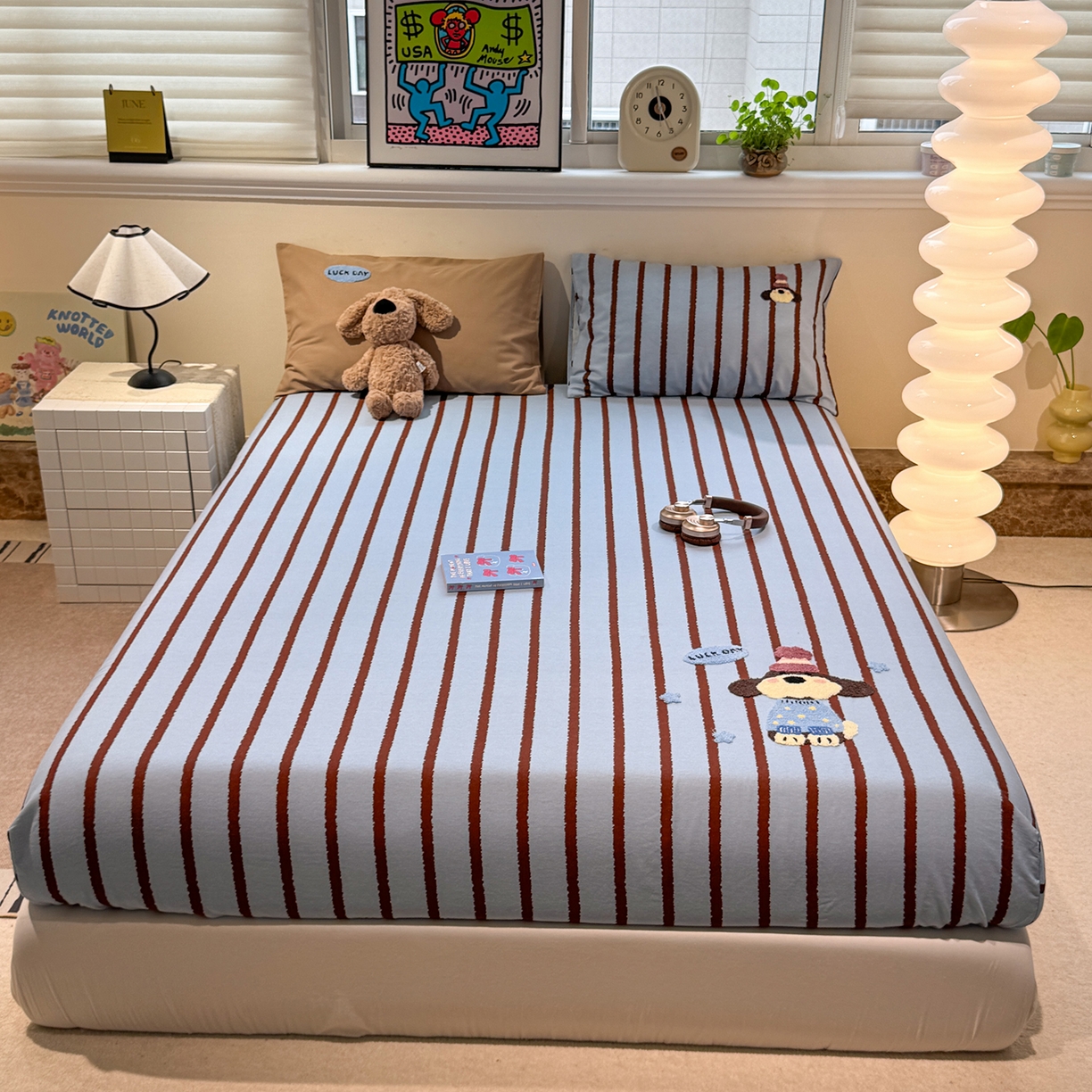 91家纺网 家纺一手货源 找家纺 （总）珺柔家纺 2025新款磨毛毛巾绣床笠