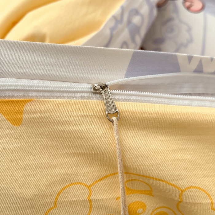 91家纺网 家纺一手货源 找家纺 金鑫汇家纺 2025新款喜羊羊与灰太狼全棉四件套 探索懒羊羊