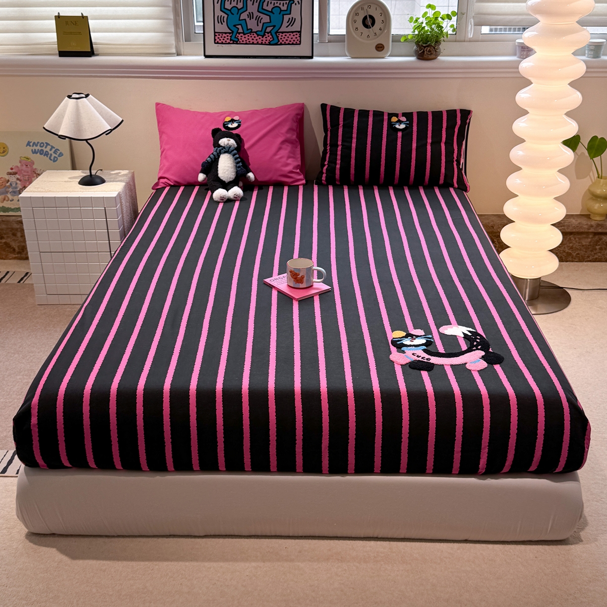 91家纺网 家纺一手货源 找家纺 （总）珺柔家纺 2025新款磨毛毛巾绣床笠