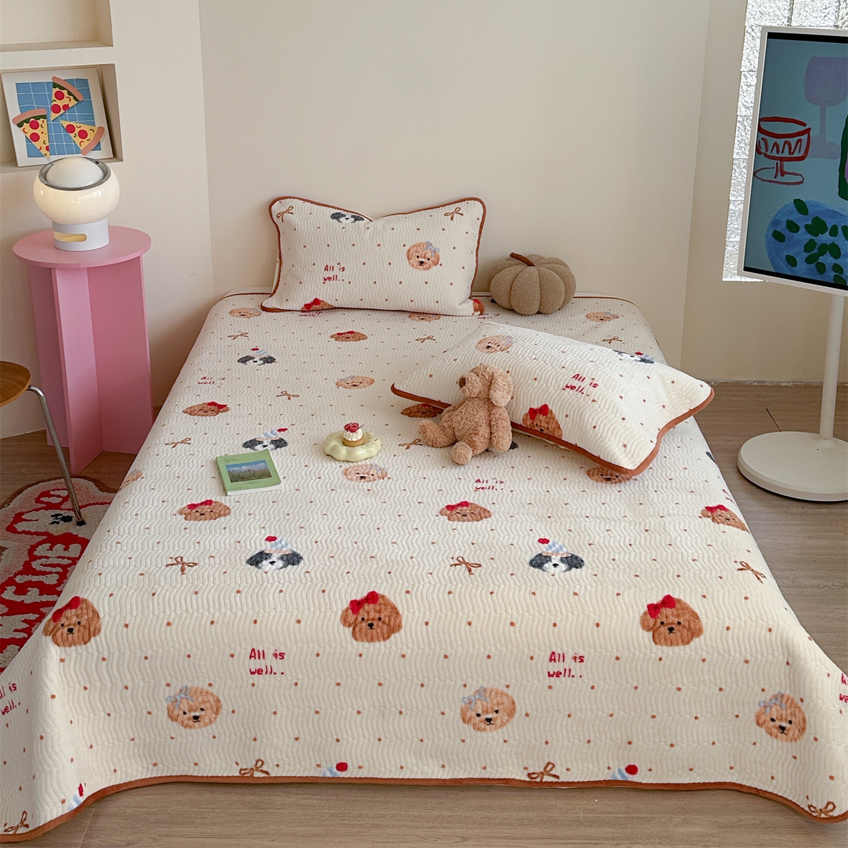 91家纺网 家纺一手货源 找家纺 （总）暖生活2024大豆纤维豆豆绒被子春秋被被芯加厚保暖冬被