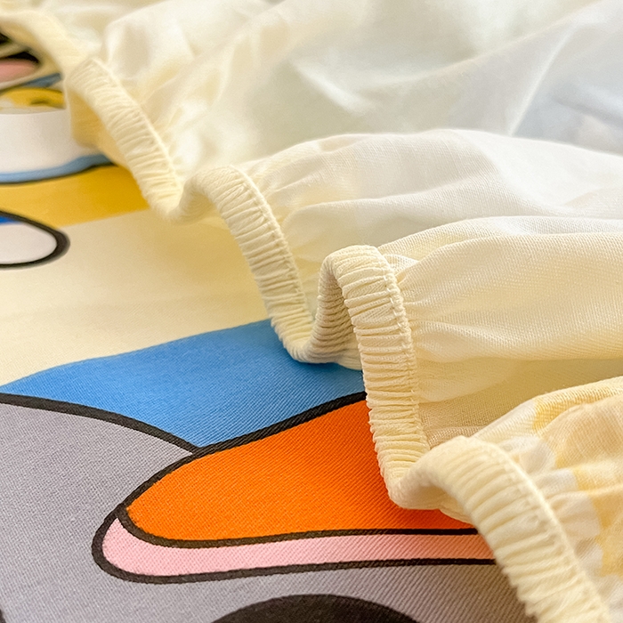 91家纺网 家纺一手货源 找家纺 金鑫汇家纺 2025新款喜羊羊与灰太狼全棉单品床笠 狼羊童话梦