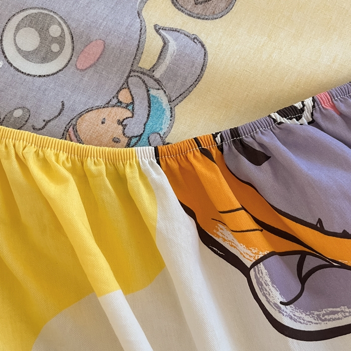 91家纺网 家纺一手货源 找家纺 金鑫汇家纺 2025新款喜羊羊与灰太狼全棉单品床笠 寻宝奇遇记