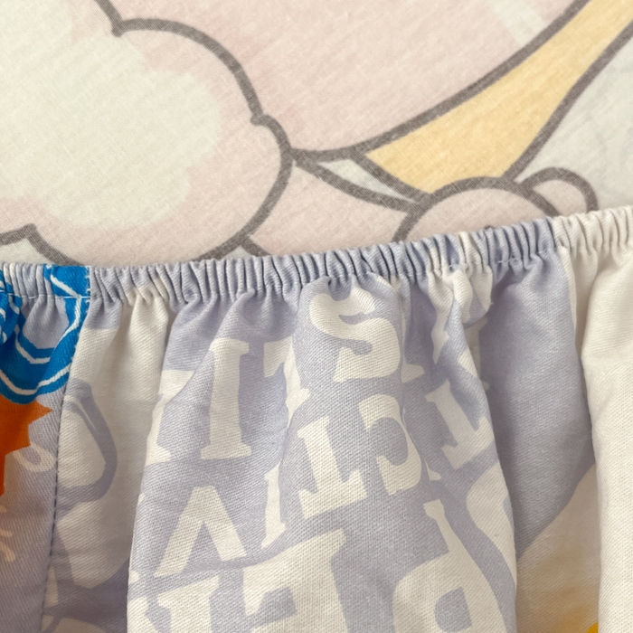 91家纺网 家纺一手货源 找家纺 金鑫汇家纺 2025新款喜羊羊与灰太狼全棉单品床笠 探索懒羊羊