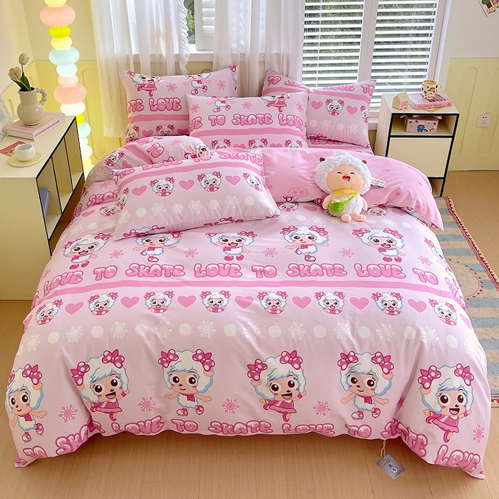 91家纺网 家纺一手货源 找家纺 （总）金鑫汇家纺 2025新款喜羊羊与灰太狼全棉单品被套