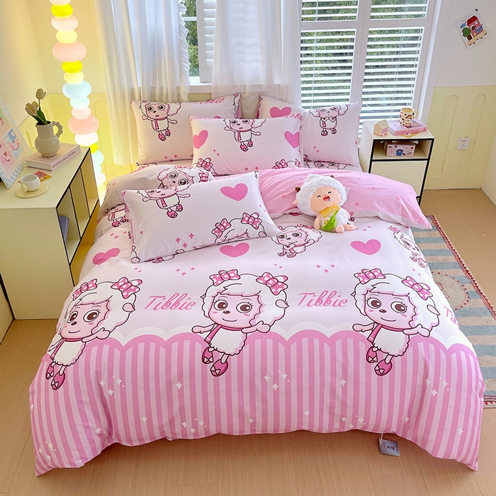 金鑫汇家纺 2025新款喜羊羊与灰太狼全棉单品被套 时尚美羊羊