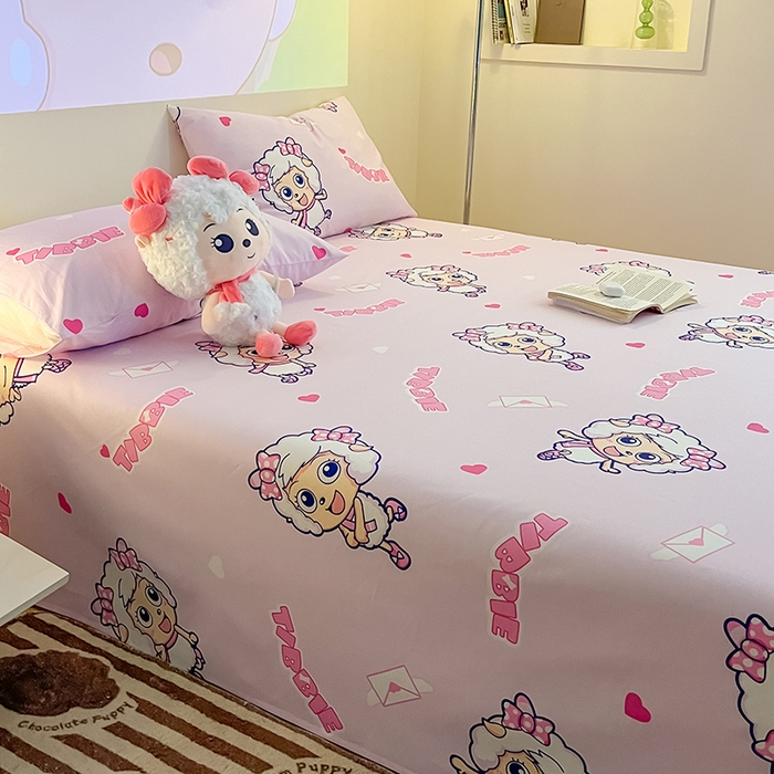 91家纺网 家纺一手货源 找家纺 （总）金鑫汇家纺 2025新款喜羊羊与灰太狼全棉单品床单