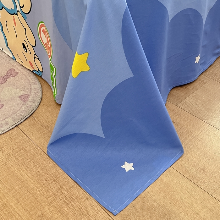 91家纺网 家纺一手货源 找家纺 金鑫汇家纺 2025新款喜羊羊与灰太狼全棉单品床单 懒懒大王