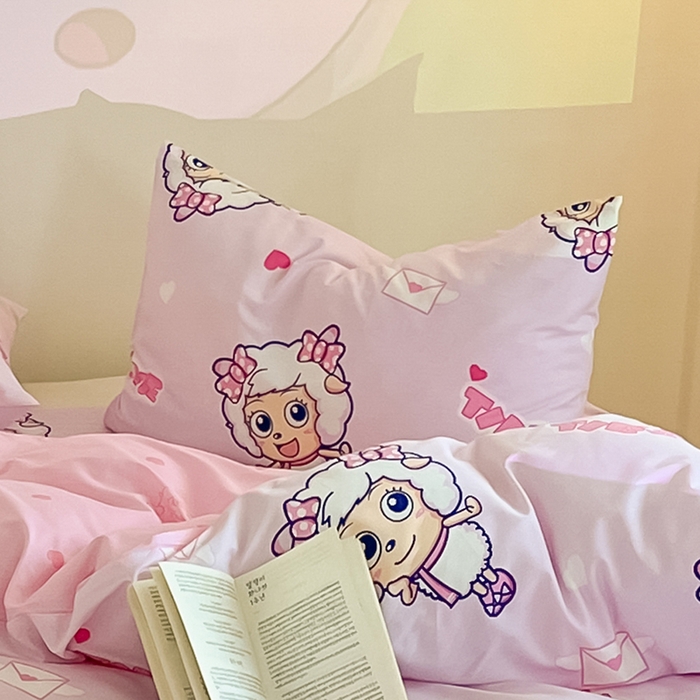 91家纺网 家纺一手货源 找家纺 （总）金鑫汇家纺 2025新款喜羊羊与灰太狼全棉单品枕套