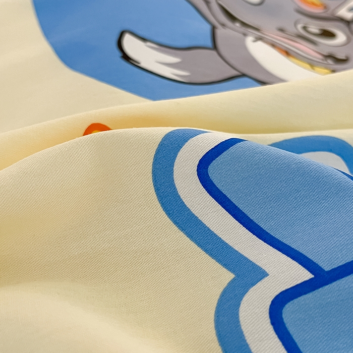 91家纺网 家纺一手货源 找家纺 金鑫汇家纺 2025新款喜羊羊与灰太狼全棉单品枕套 狼羊童话梦