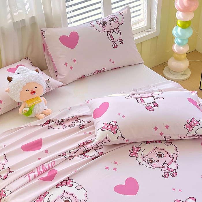 91家纺网 家纺一手货源 找家纺 金鑫汇家纺 2025新款喜羊羊与灰太狼全棉单品枕套 时尚美羊羊