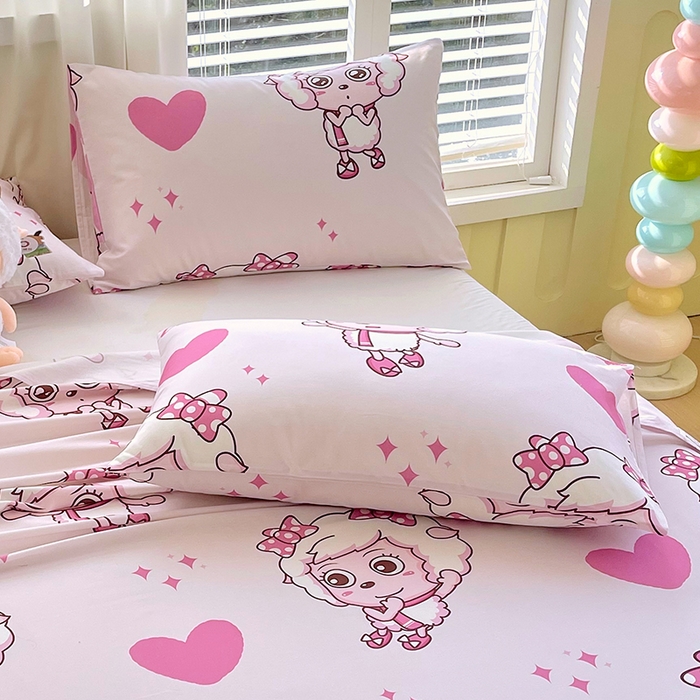 91家纺网 家纺一手货源 找家纺 金鑫汇家纺 2025新款喜羊羊与灰太狼全棉单品枕套 时尚美羊羊