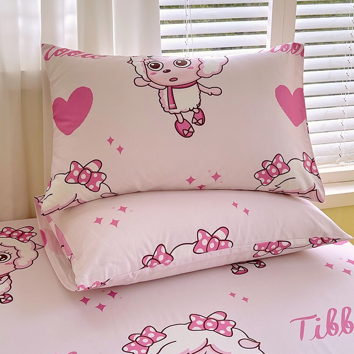 91家纺网 家纺一手货源 找家纺 金鑫汇家纺 2025新款喜羊羊与灰太狼全棉单品枕套 时尚美羊羊