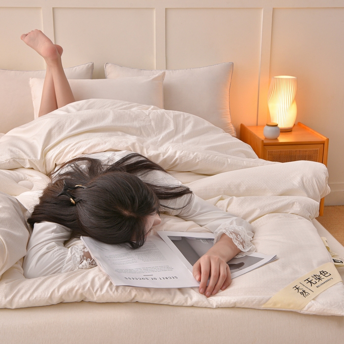 91家纺网 家纺一手货源 找家纺 苏迪网销供货 2025新款A类无染原棉冬被被子被芯 白色