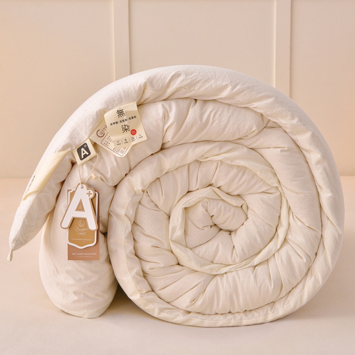 91家纺网 家纺一手货源 找家纺 苏迪网销供货 2025新款A类无染原棉冬被被子被芯 白色