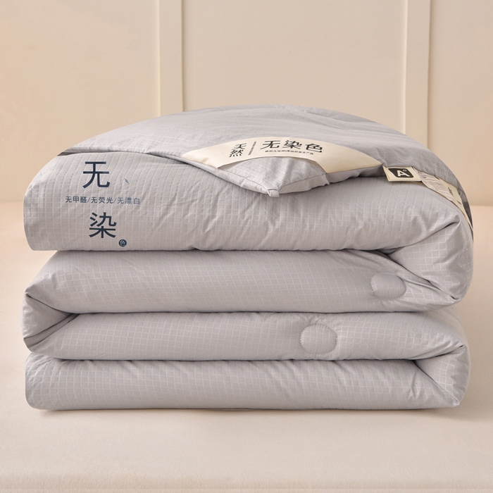 91家纺网 家纺一手货源 找家纺 苏迪网销供货 2025新款A类无染原棉冬被被子被芯 灰色