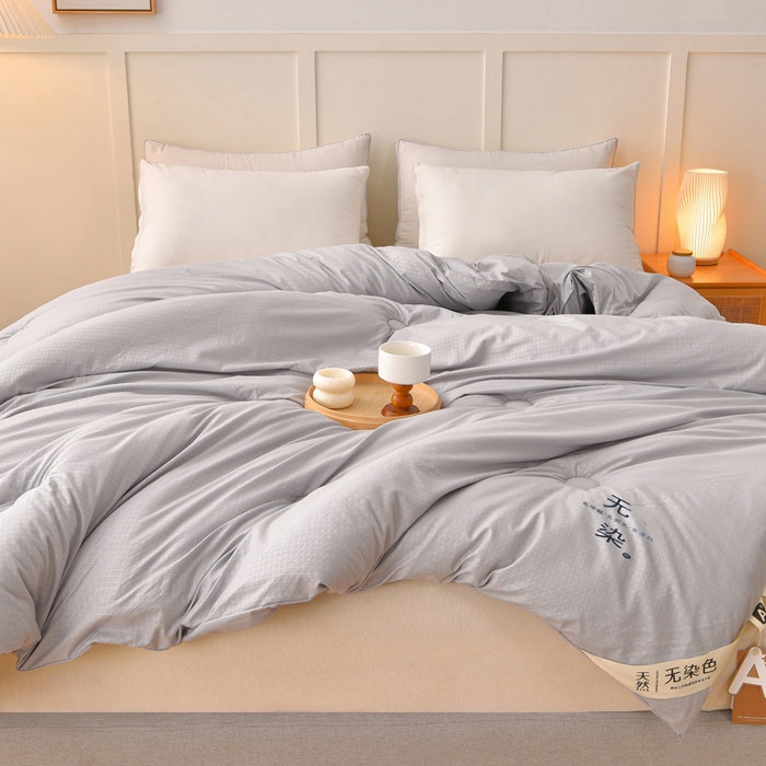 91家纺网 家纺一手货源 找家纺 苏迪网销供货 2025新款A类无染原棉冬被被子被芯 灰色