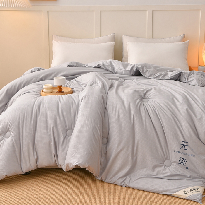 91家纺网 家纺一手货源 找家纺 苏迪网销供货 2025新款A类无染原棉冬被被子被芯 灰色