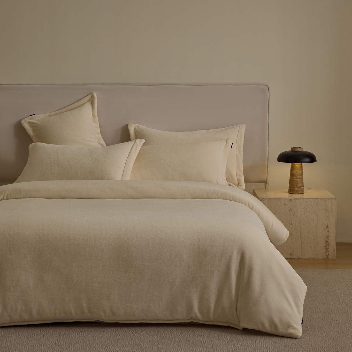 91家纺网 家纺一手货源 找家纺 （总）禧禾 2025新款A类300G醇厚速暖绒四件套-莫兰迪