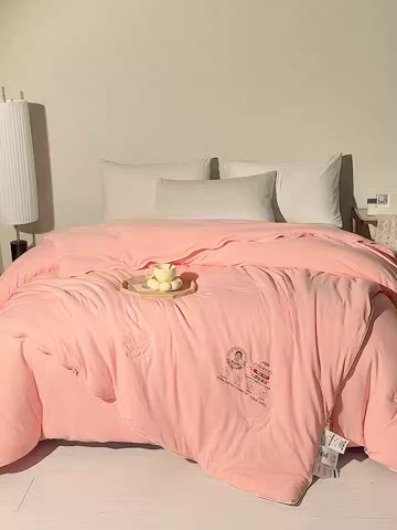 91家纺网 家纺一手货源 找家纺 （总）恒科家纺 2025新款李官奇官方正品认证李官奇大豆纤维被 子母被拉链二合一被子被芯